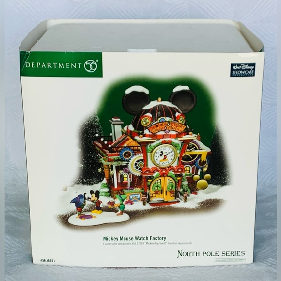 Department 56 Disney Christmas Village Mickey Mouse Watch Factory - Picture 15 of 16
